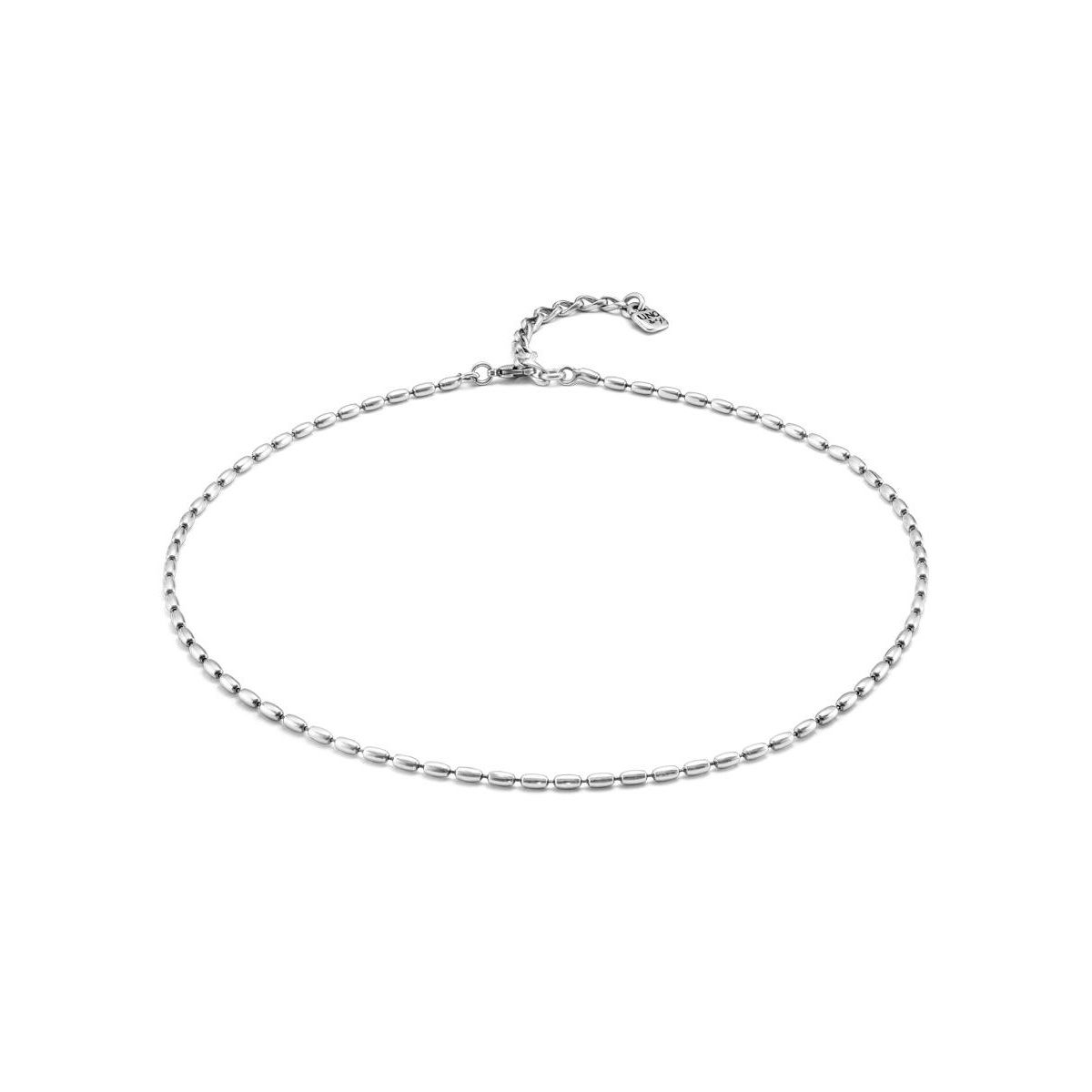 Unode50 Metal Alloy Fine Oval Links Chain In Silver