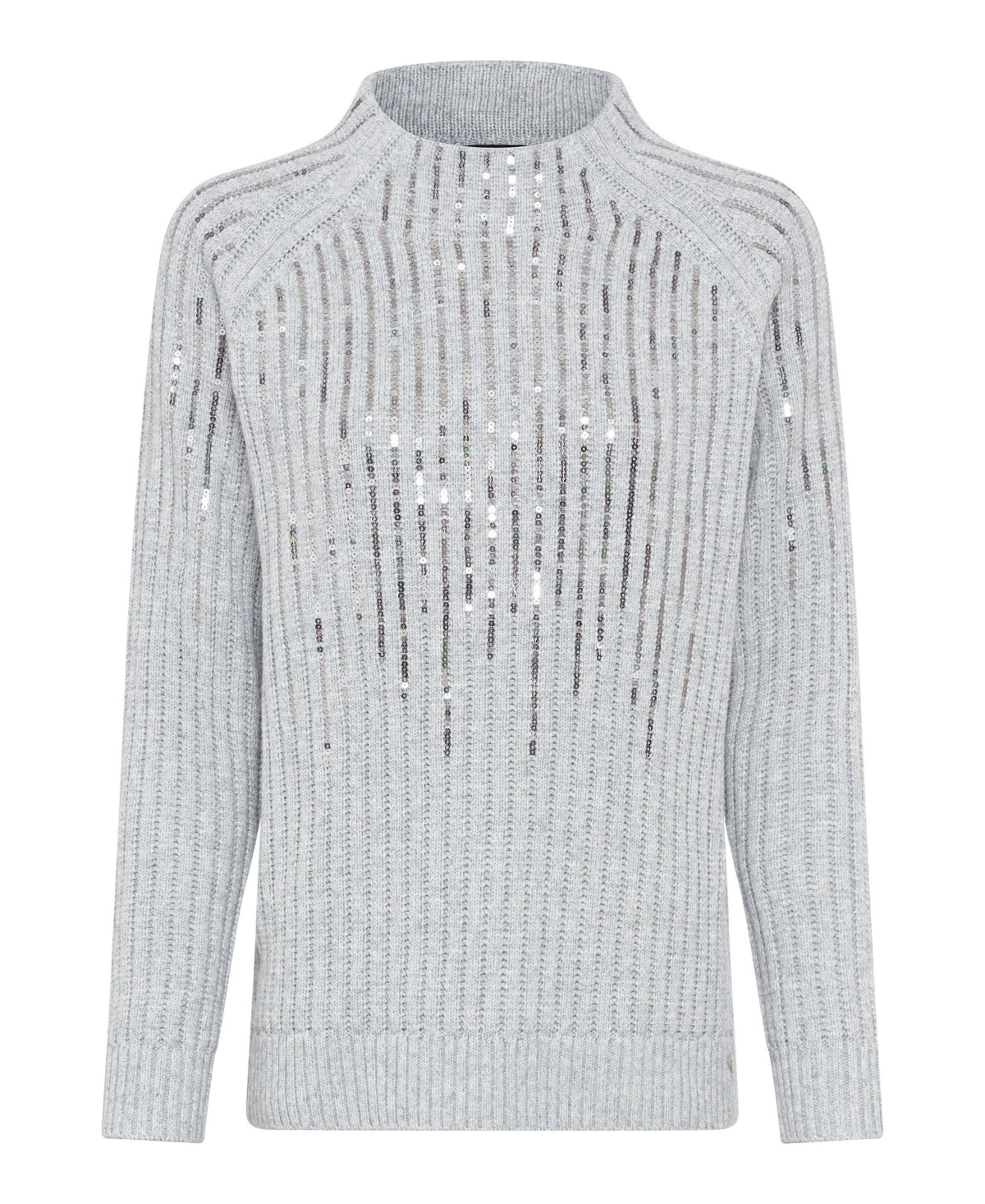 Olsen Women's Sequin Rib Knit Pulllover