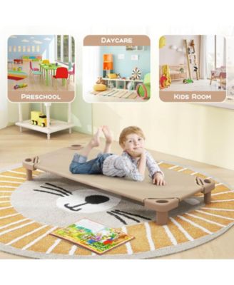 Pack of 6 Kids Stackable Naptime Cot 52" L x 23" W Daycare Rest Mat