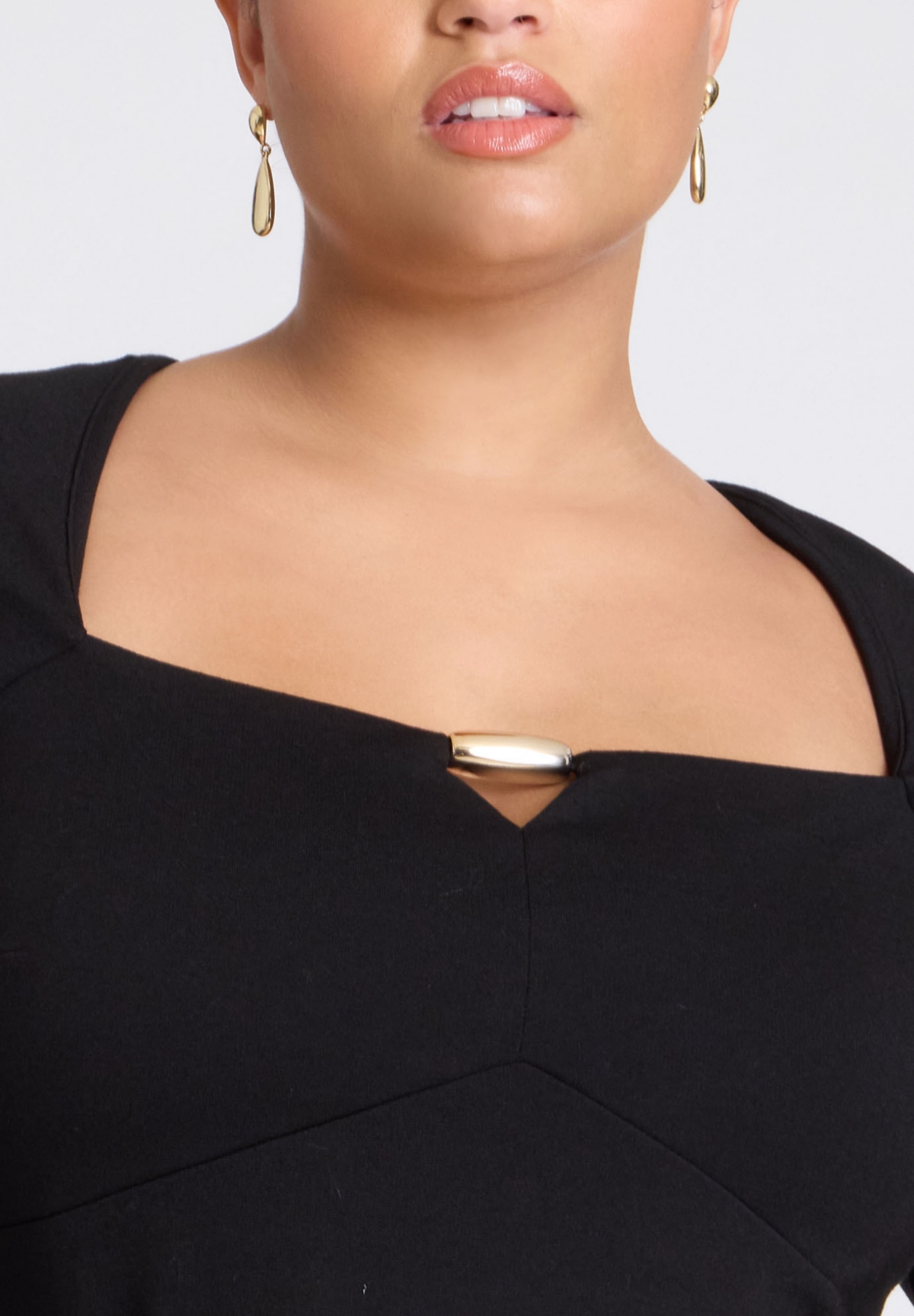Eloquii Plus Size Bead Detail Top