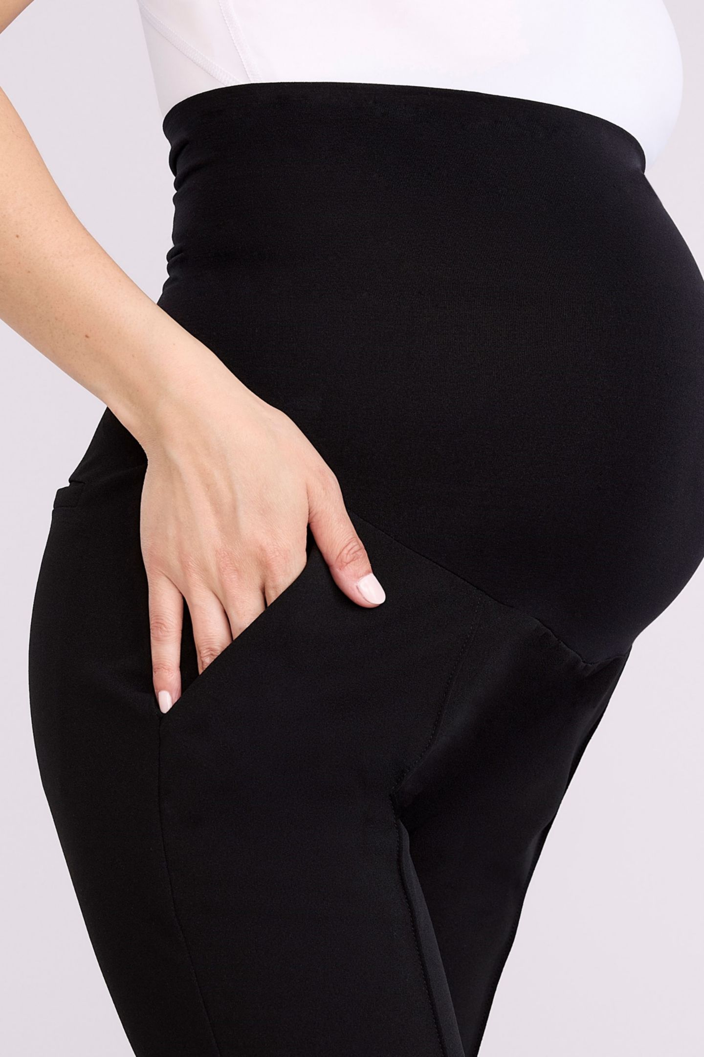 Женские брюки Motherhood Maternity Mia Secret Fit Over the Belly Slim Straight Leg Pant, цвет: Чёрный — фото 5