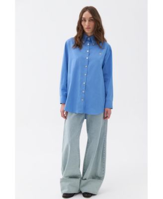 Women's Oversized Button-Up Shirt