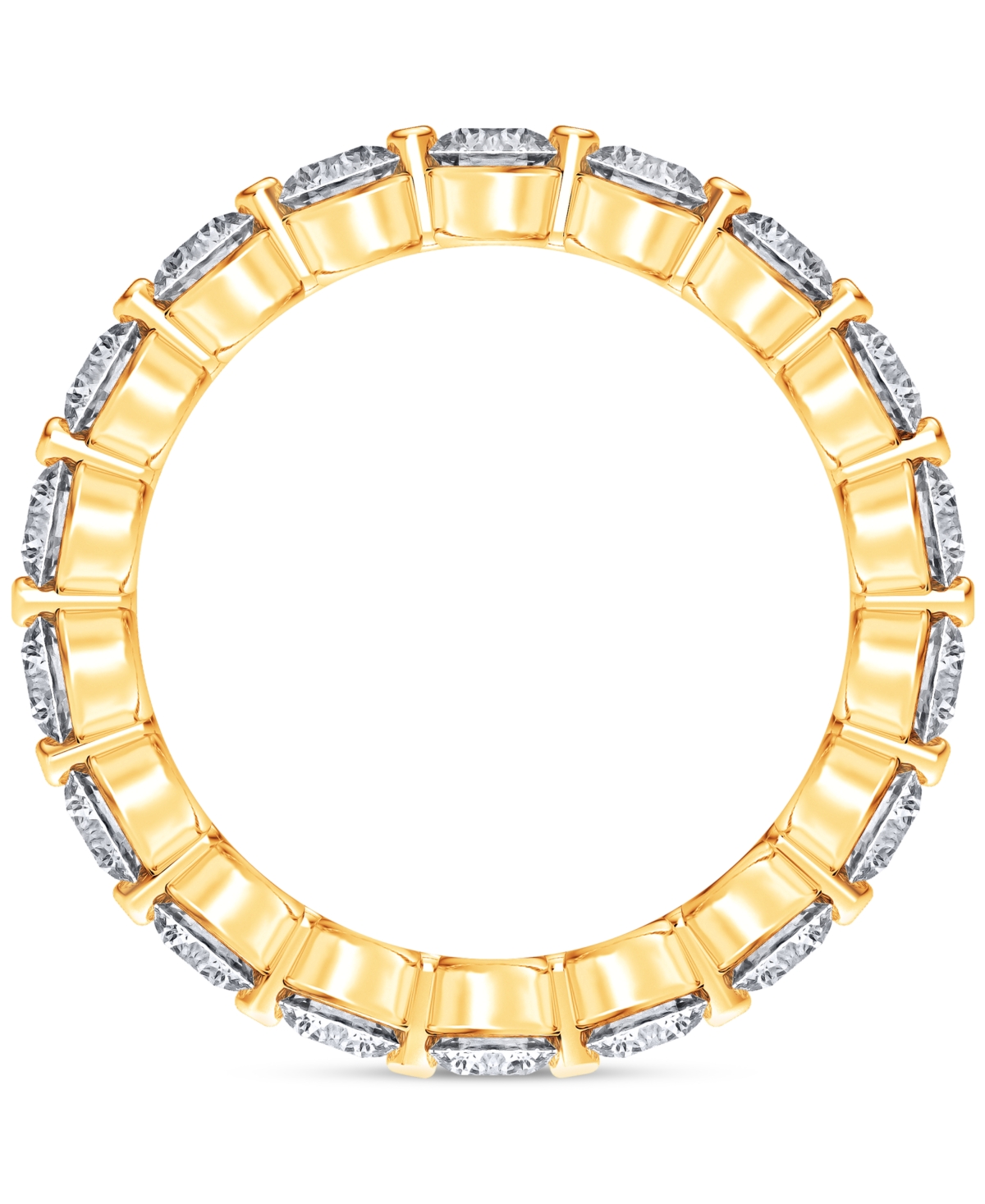 Macy's Diamond Eternity Ring (2 Ct. T.w.) In Platinum Or 14k Gold In Yellow Gold