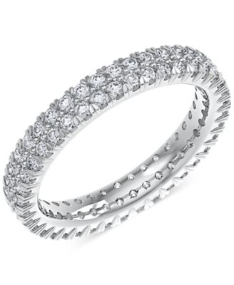 Macy's - Diamond Eternity Ring (1 ct. t.w.) in Platinum, 14k White Gold, 14k Gold, or 14k Rose Gold