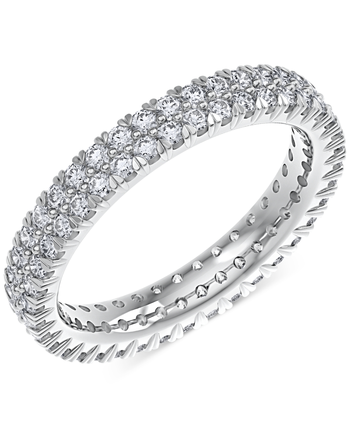Macy's Diamond Eternity Ring (1 Ct. T.w.) In Platinum, 14k White Gold, 14k Gold, Or 14k Rose Gold In White Gold