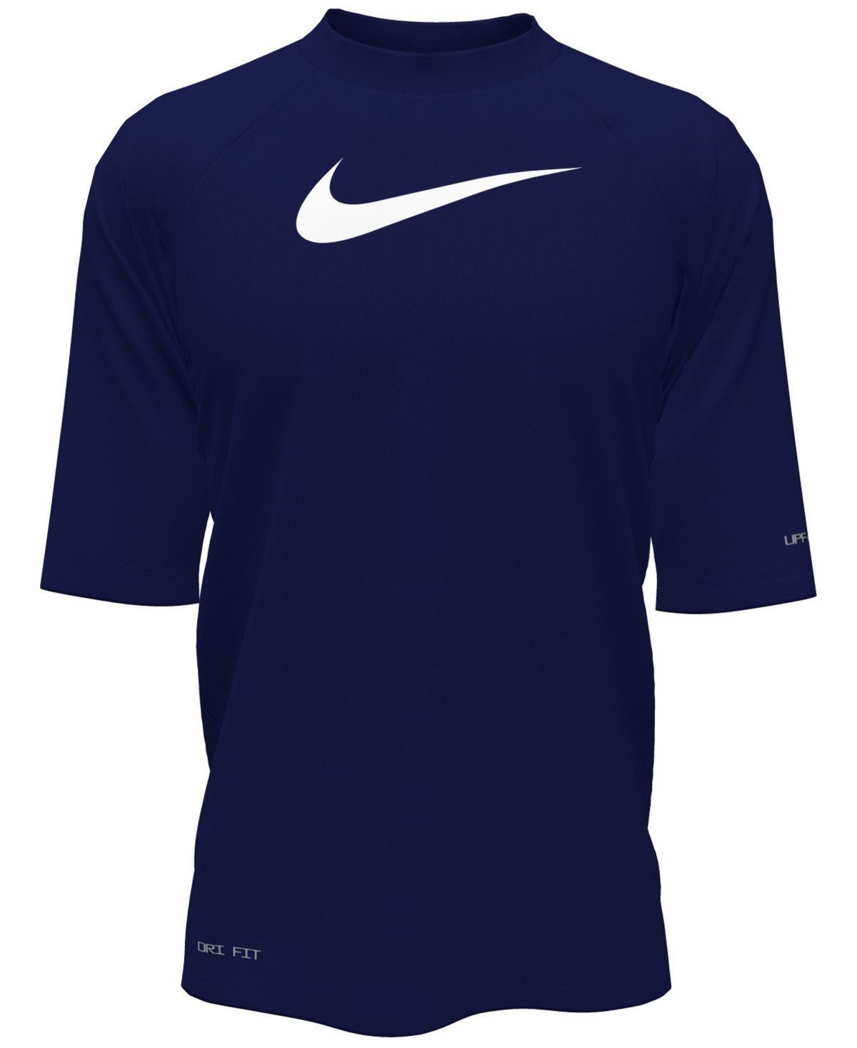 Nike Big Boys Short-sleeve Hydroguard Swim Top In Midnight N