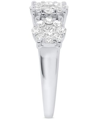 Lab-Grown Diamond Three Stone Ring (2 ct. t.w.) in Sterling Silver