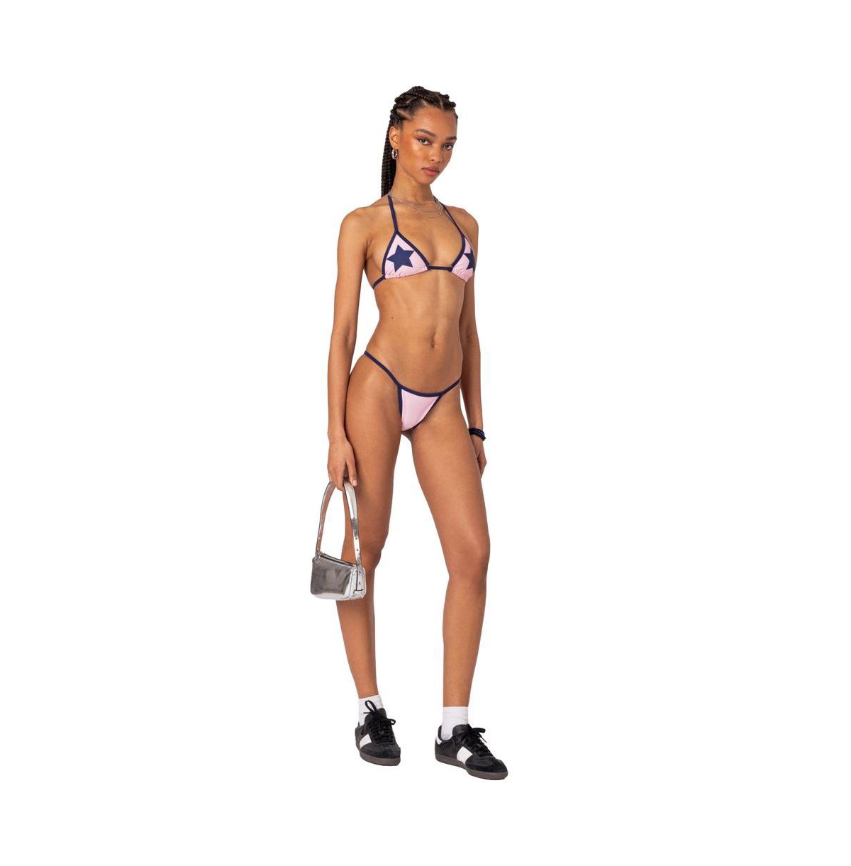 Edikted Women's International Girl Bikini Bottom - Light-pink