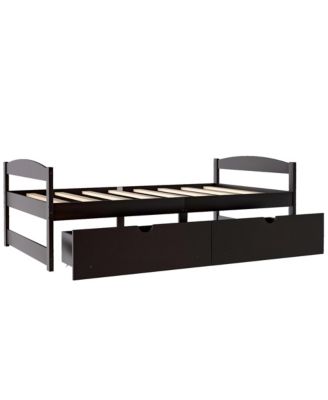 Streamdale Twin Size Platform Bed, With Two Drawers
