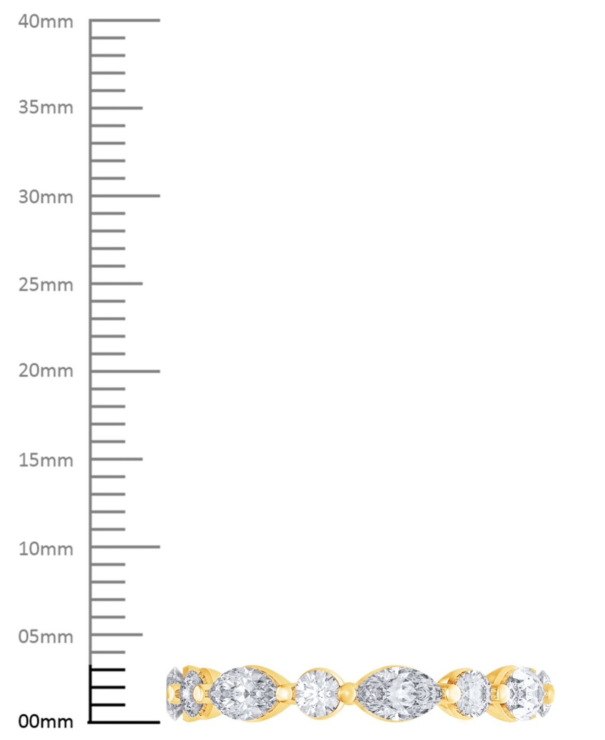 Macy's Diamond Eternity Ring (2 Ct. T.w.) In Platinum, 14k White Gold, 14k Gold, Or 14k Rose Gold In Yellow Gold