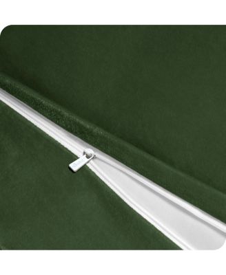 Shaggy Fleece Plush Front Crystal Velvet Back Duvet Cover, Queen