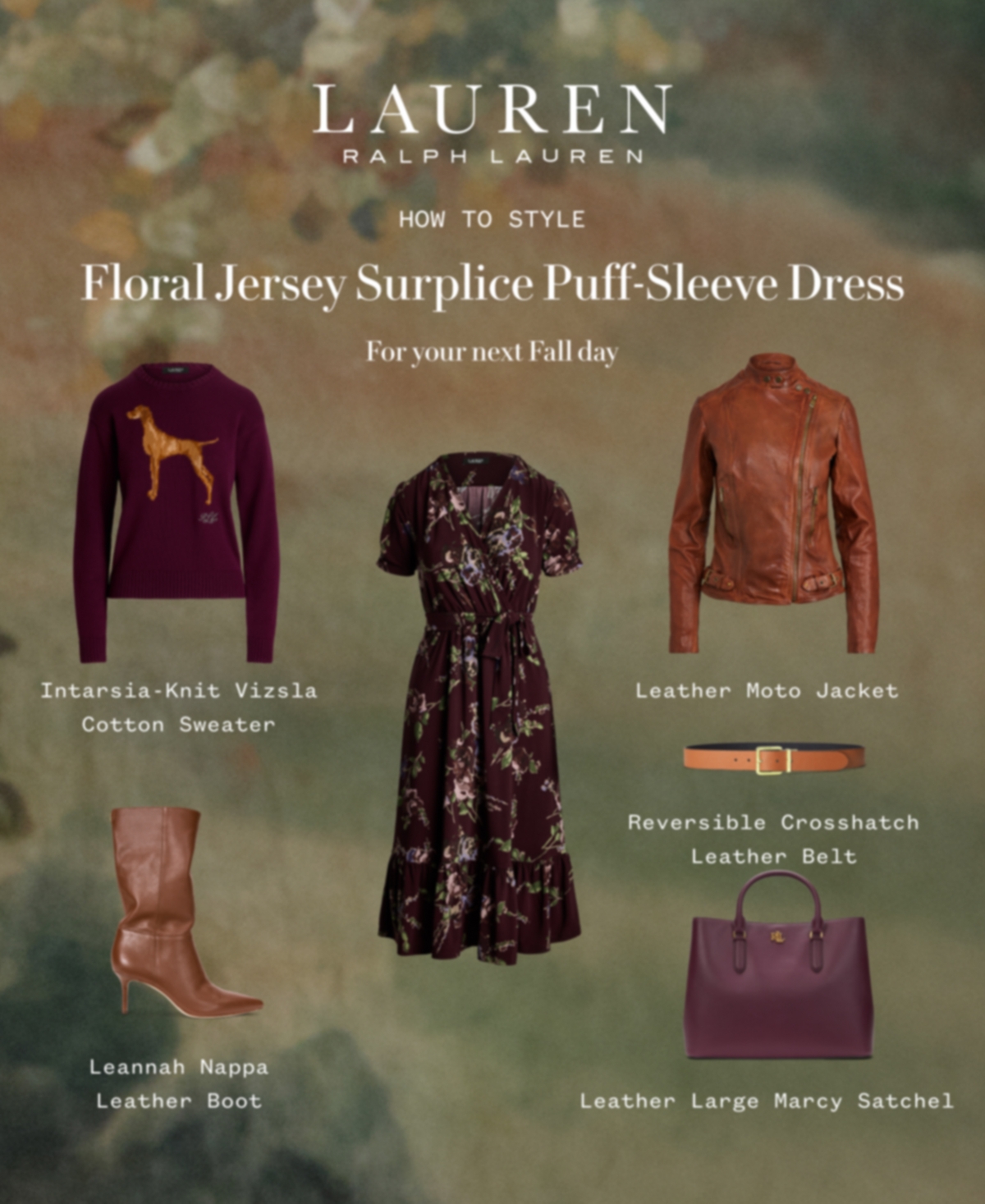 Lauren Ralph Lauren Women's Intarsia-Knit Vizsla Cotton Sweater