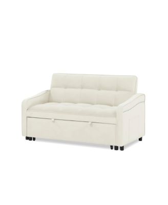 Streamdale Loveseat Sofa Bed with Pull-out, Adjustable Back, USB Charging