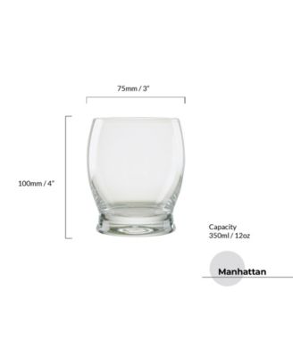 Manhattan Double Old Fashioned Tumblers, Set of 2