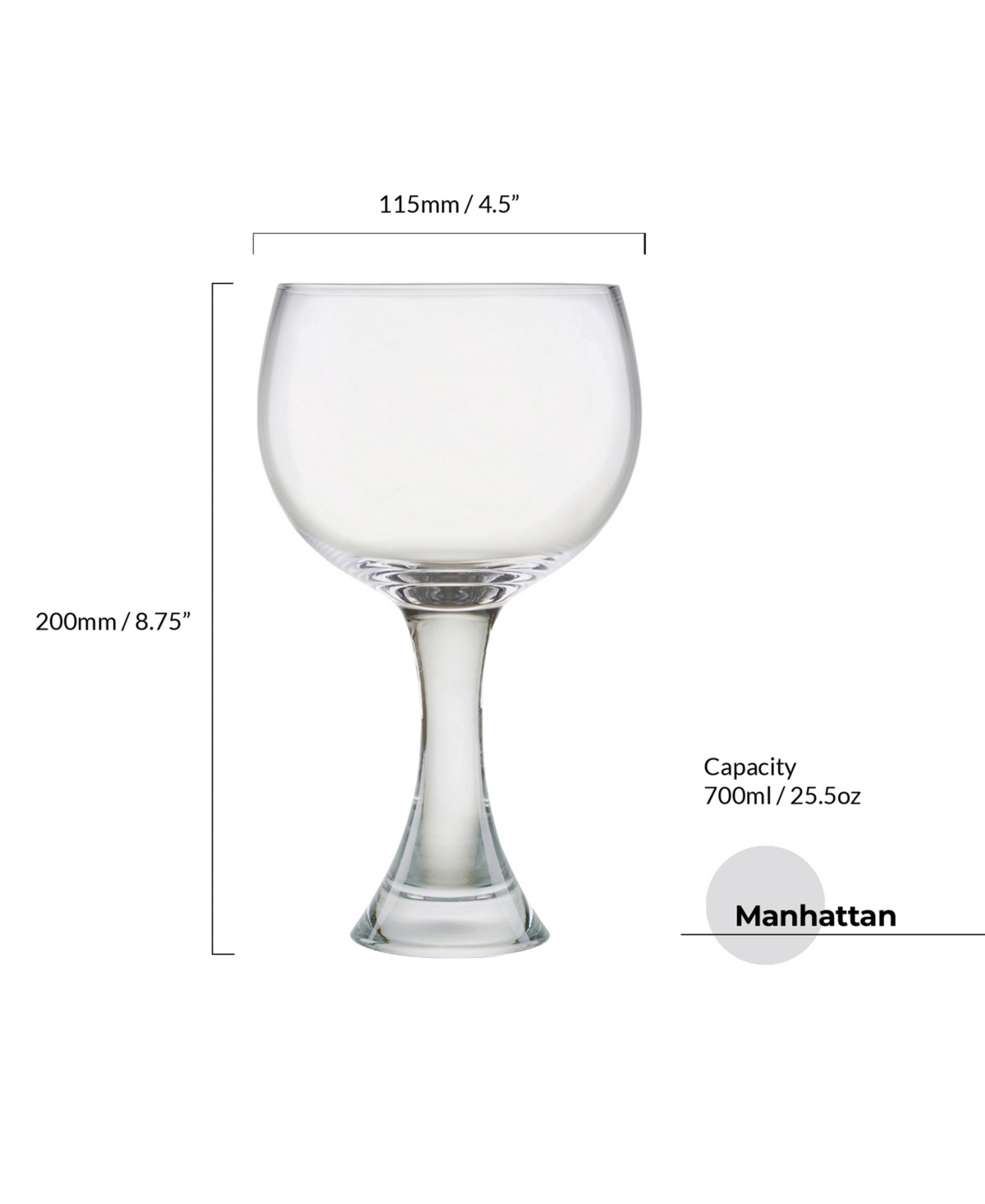 Anton Studio Designs Manhattan Gin Glasses, Set Of 2 In Clear