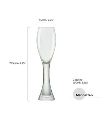 Manhattan Champagne Flutes, Set of 2