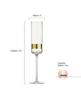 SoHo Champagne Flutes, Set of 2