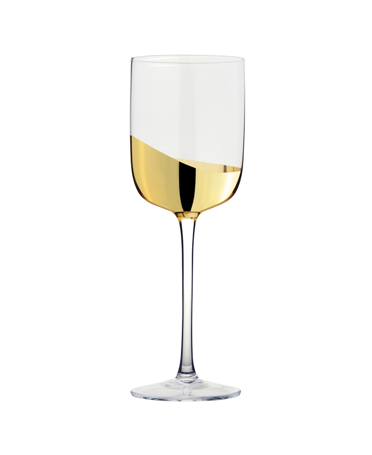 Anton Studio Designs Wave Wine Glasses, Set Of 2 In Gold