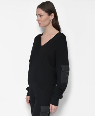 Women's Cargo V-Neck Sweater 