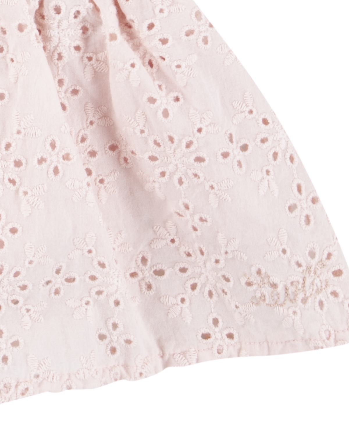 Levi's Big Girls Eyelet Puff Top In English Rose