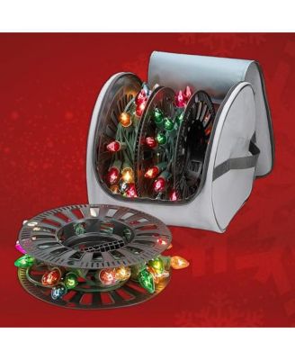 Christmas Light Storage Bag with Reinforced Handles stores up to 375 ft Christmas Lights