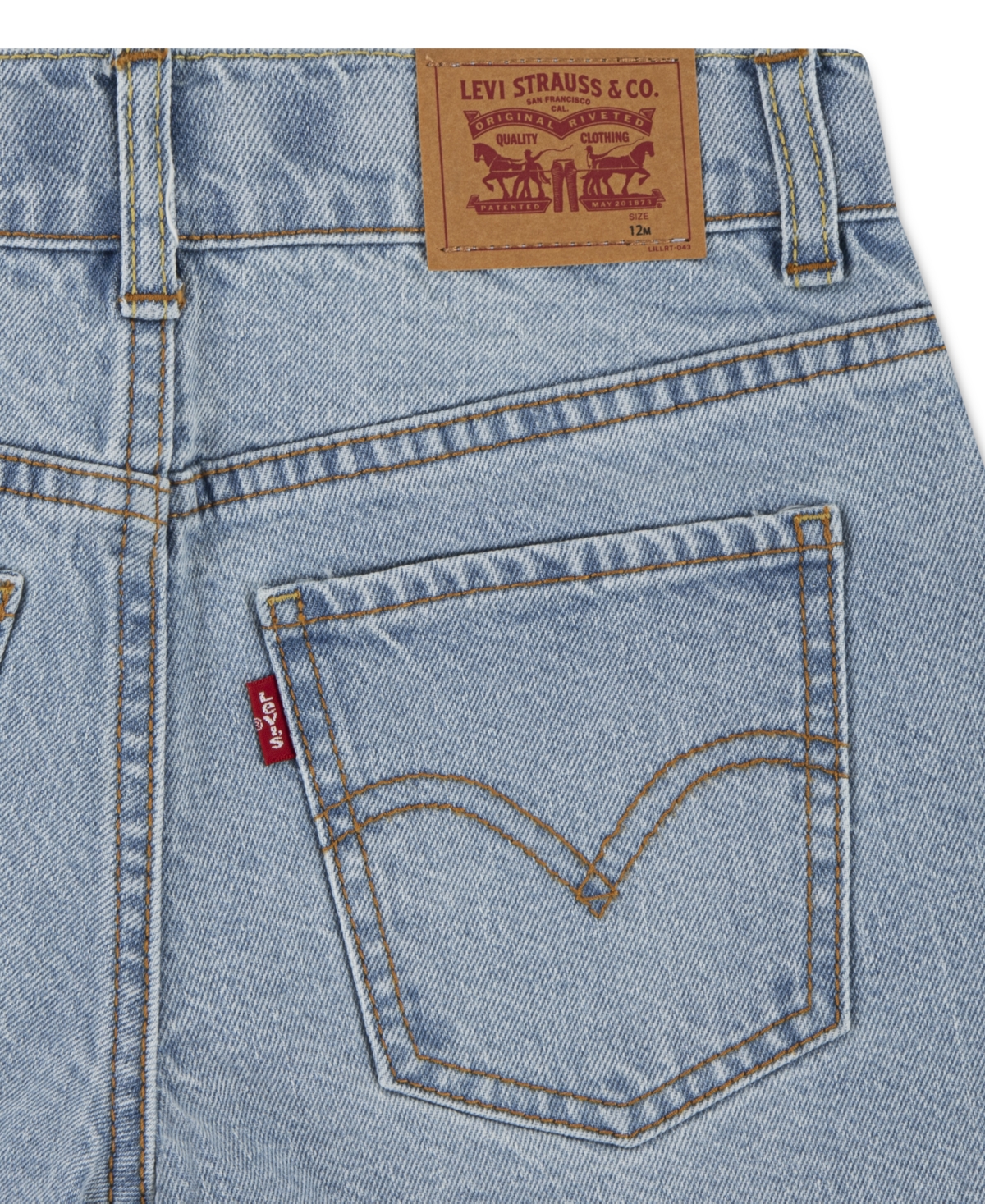LEVI'S LITTLE GIRLS A-LINE SHORTS 