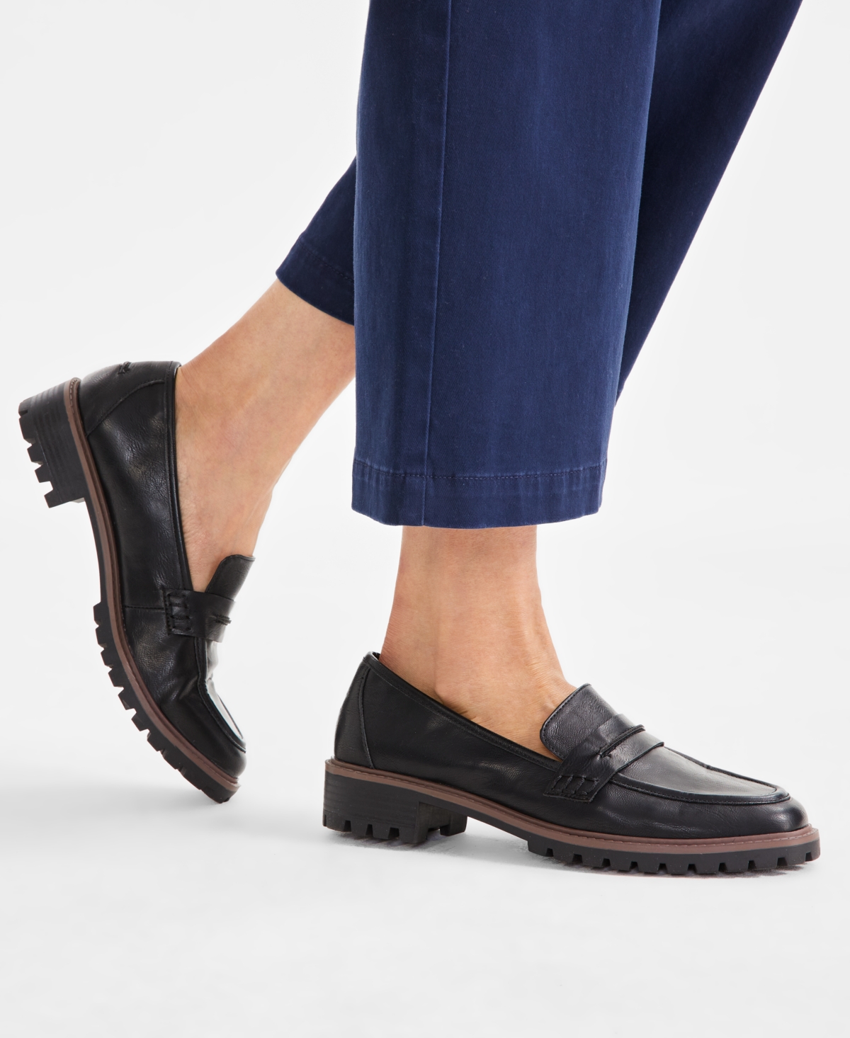 Style & Co Women's Wandaa Slip-On Lug Loafer Flats, Created for Macy's