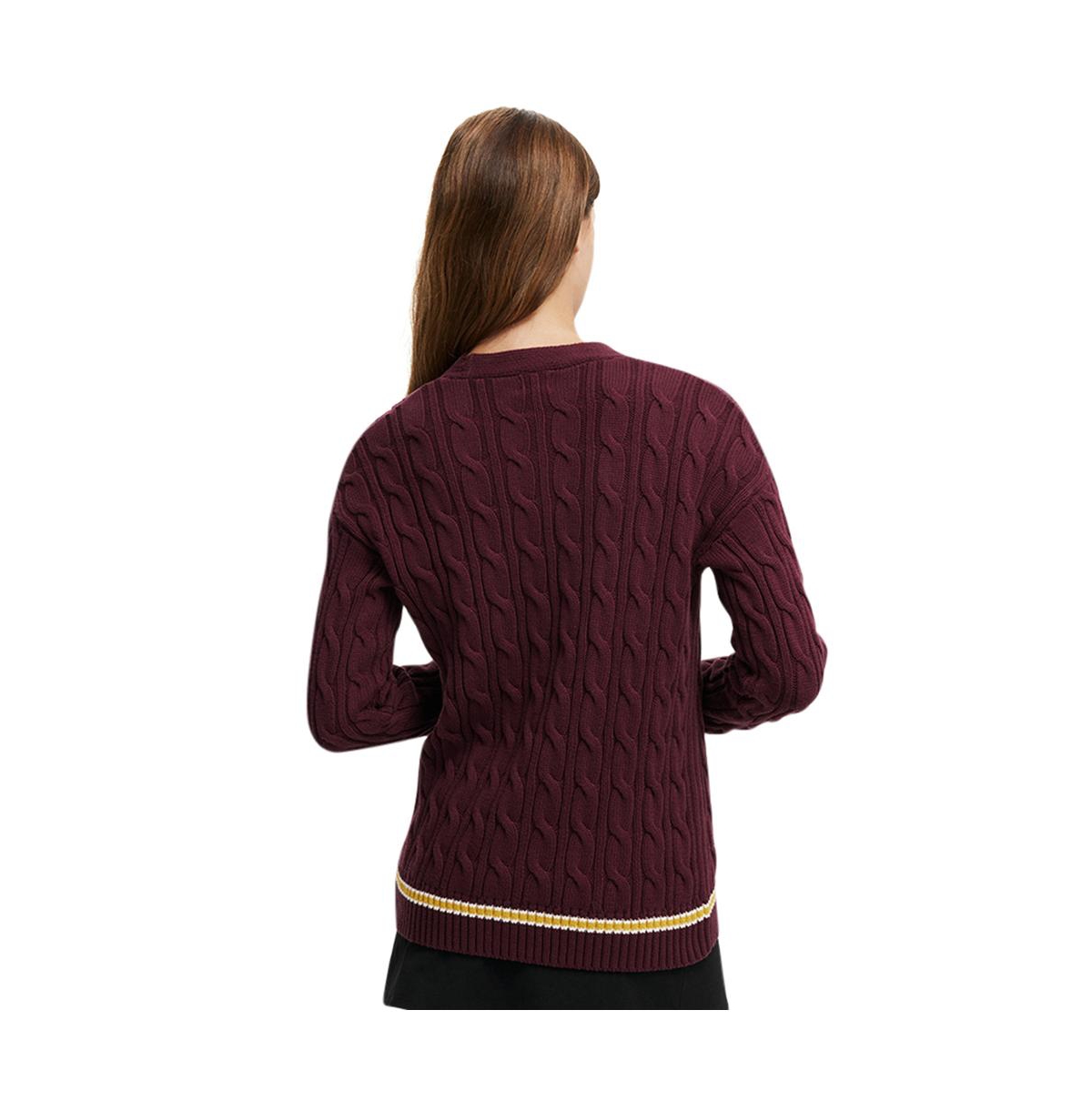 Cotton On Women's Varsity Cardigan -white marigold