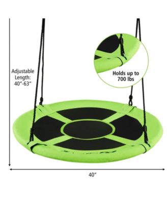 40 Inch Flying Saucer Tree Swing Indoor Outdoor Play Set