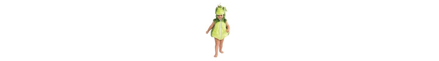 Комбинезон Dress Up America Green Dragon Hooded Romper Costume для мальчиков-малышей — фото 3