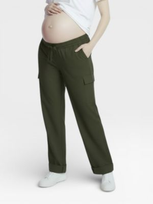 Maternity Under the Belly Utility Cargo Relaxed Fit Pant - Motherhood
