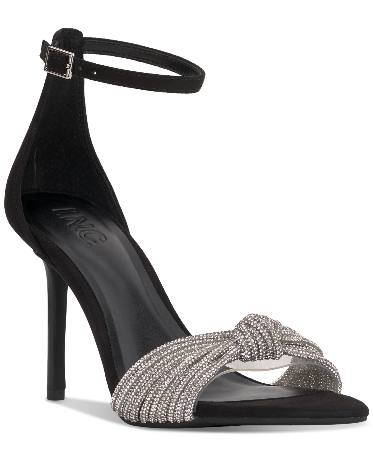 INC INTERNATIONAL CONCEPTS WOMEN'S LAMEES KNOTTED DRESS SANDALS, CREATED FOR MACY'S 