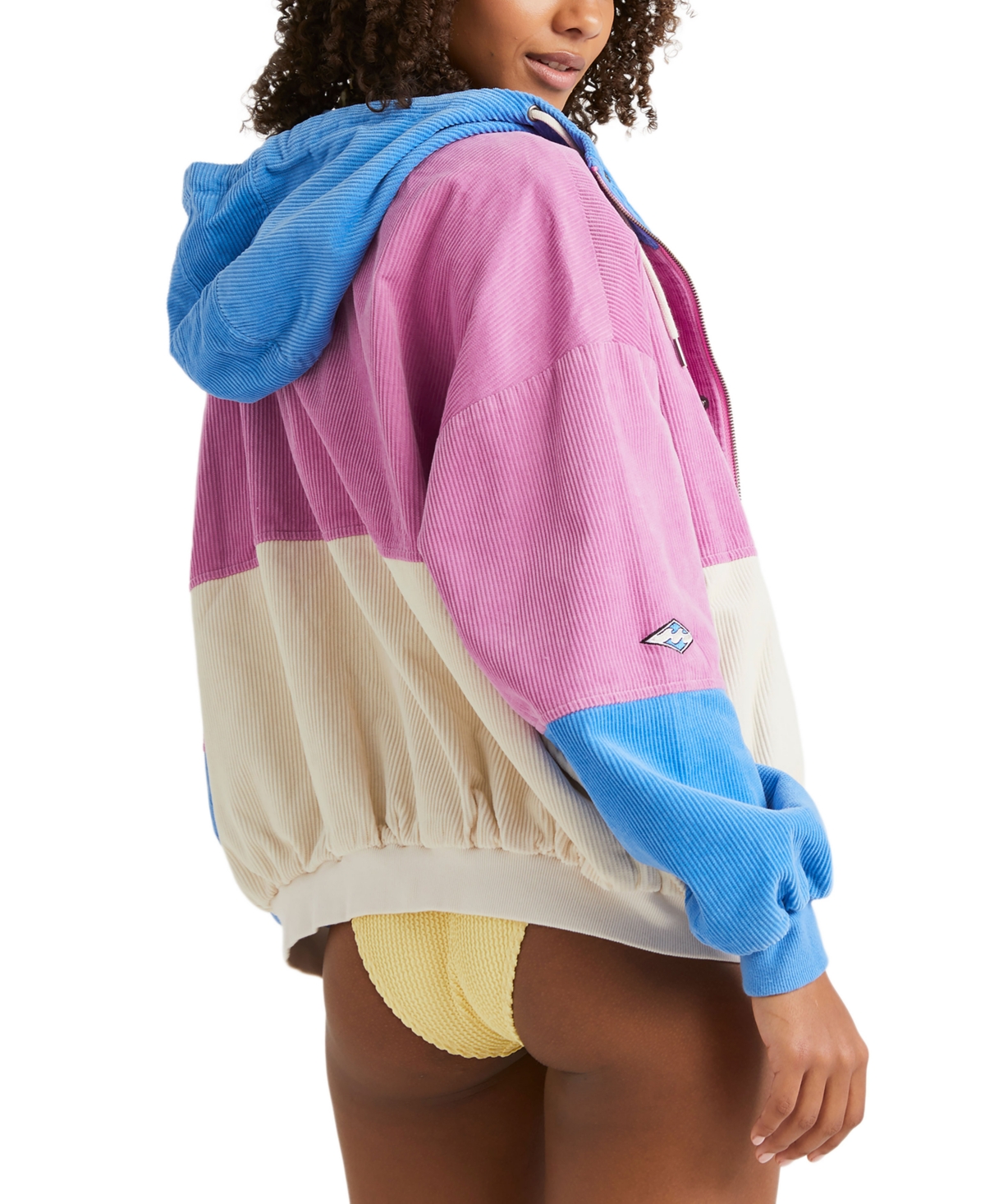BILLABONG JUNIORS' SET THE TONE COTTON COLORBLOCKED JACKET 