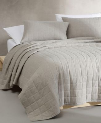 Calvin Klein CLOSEOUT! Melange Flannel Quilt, Queen