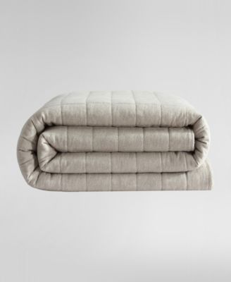 Calvin Klein CLOSEOUT! Melange Flannel Quilt, Queen