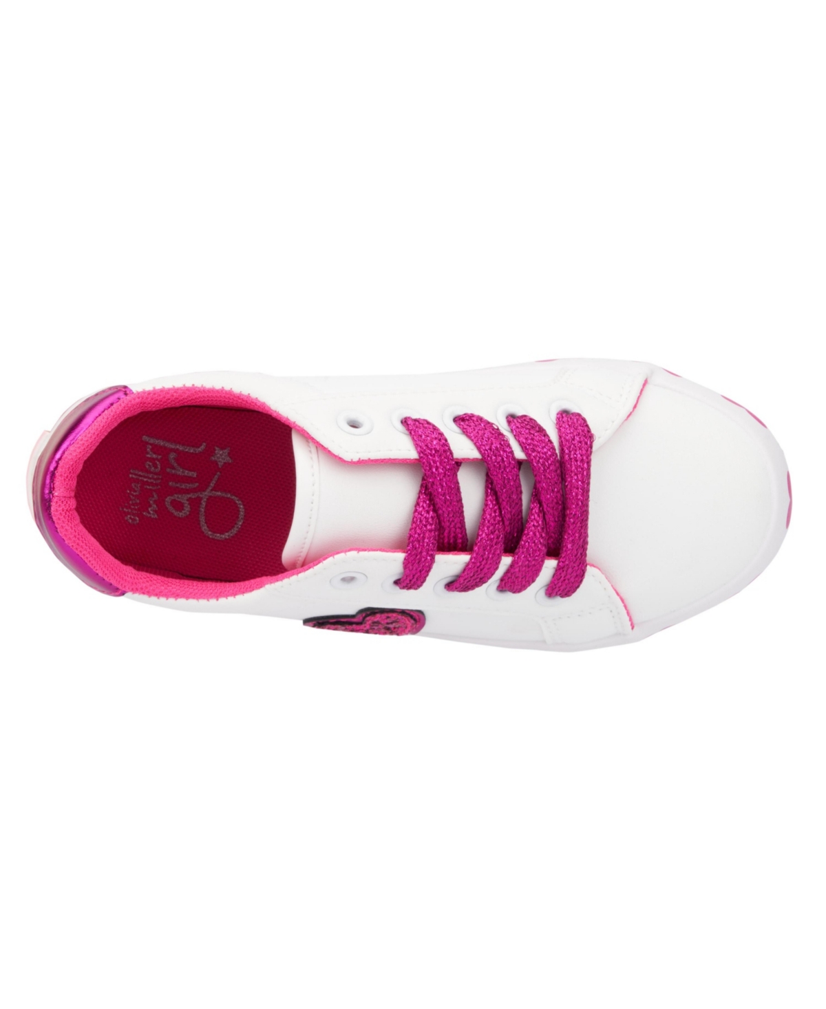 Olivia Miller Little Girls Heart Outsole Low Top Sneakers