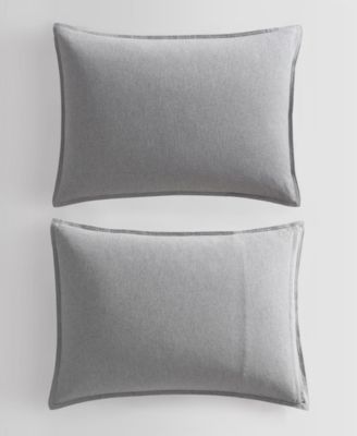 CLOSEOUT! Melange Flannel 3-Pc. Duvet Cover Set, King