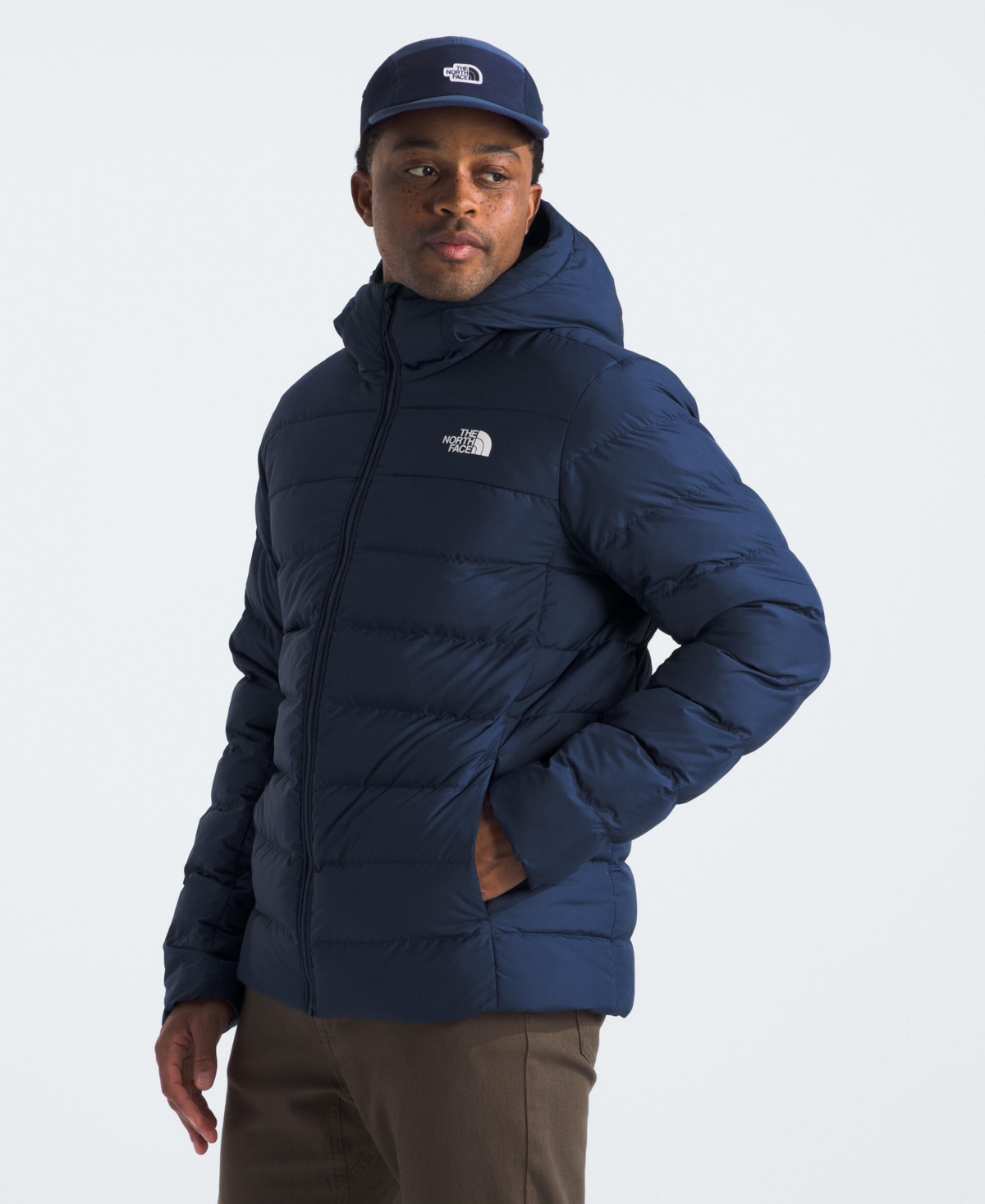 The North Face Men's Aconcagua 3 Sherpa Lined Full Zip Hoodie Puffer Jacket