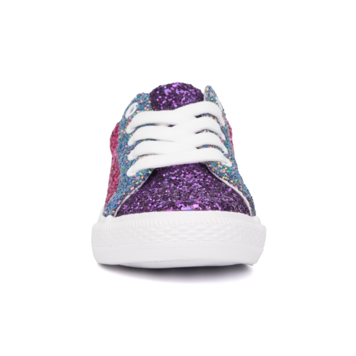 Olivia Miller Little Girls Glitter Low Top Sneakers