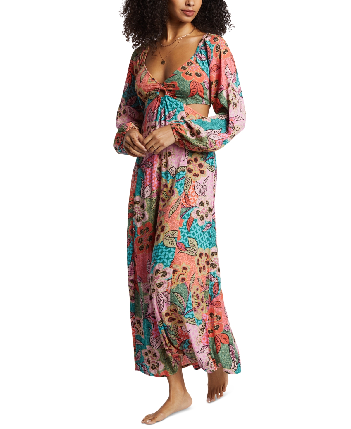 Billabong Last Call Keyhole Cutout Maxi Dress