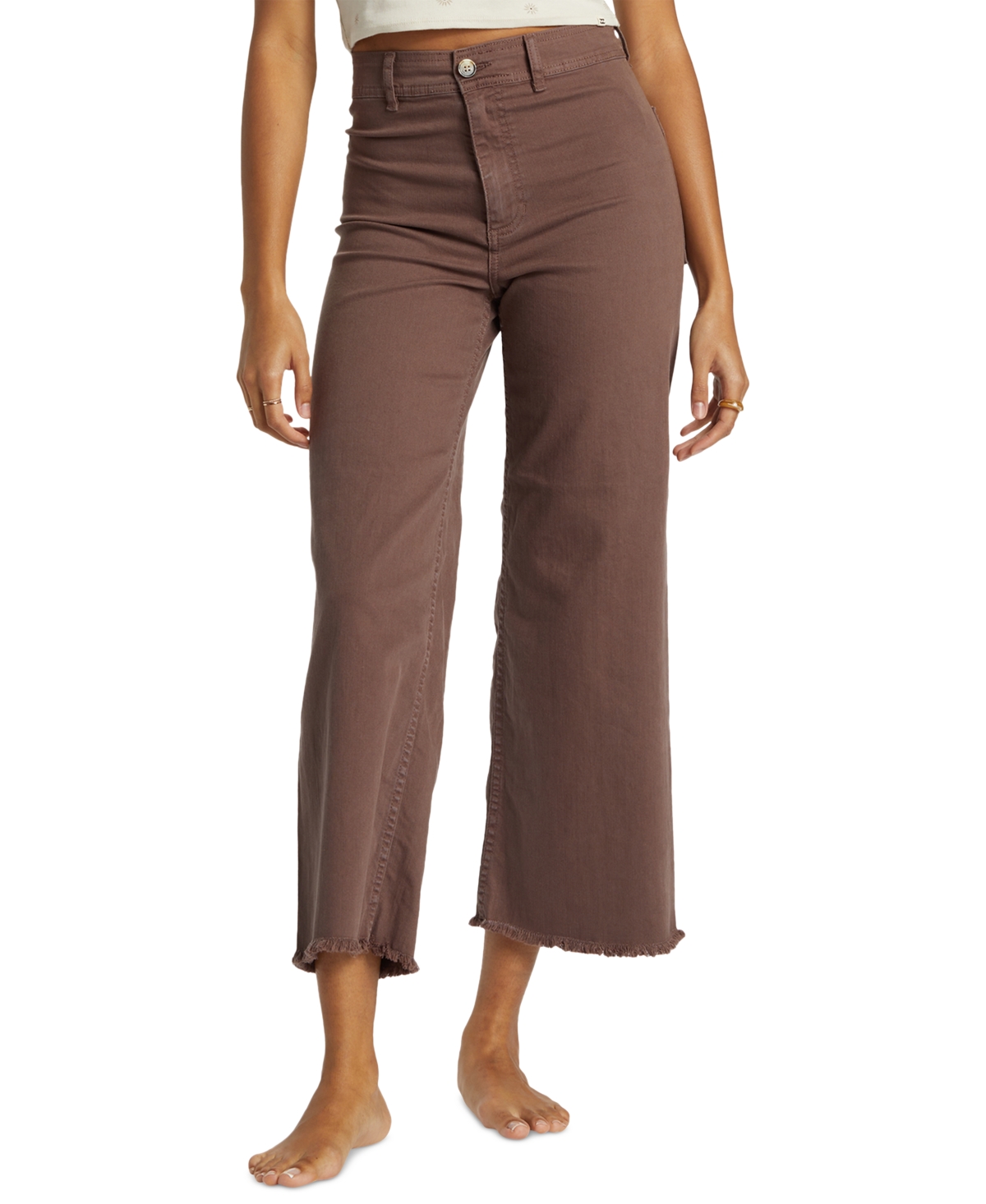 Shop Billabong Juniors' Free Fall Wide-leg Pants In Kona