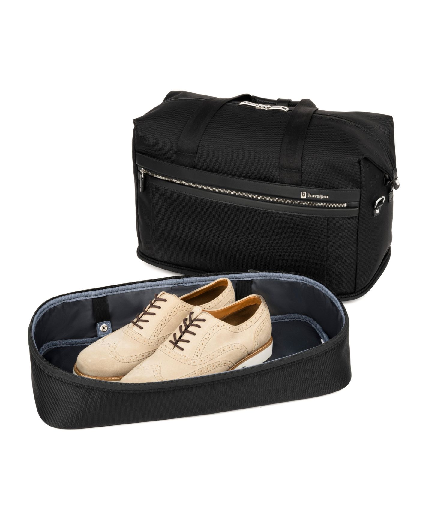 Сумка Travelpro Platinum Elite Drop-Bottom Weekender, цвет: Теневой чёрный — фото 2