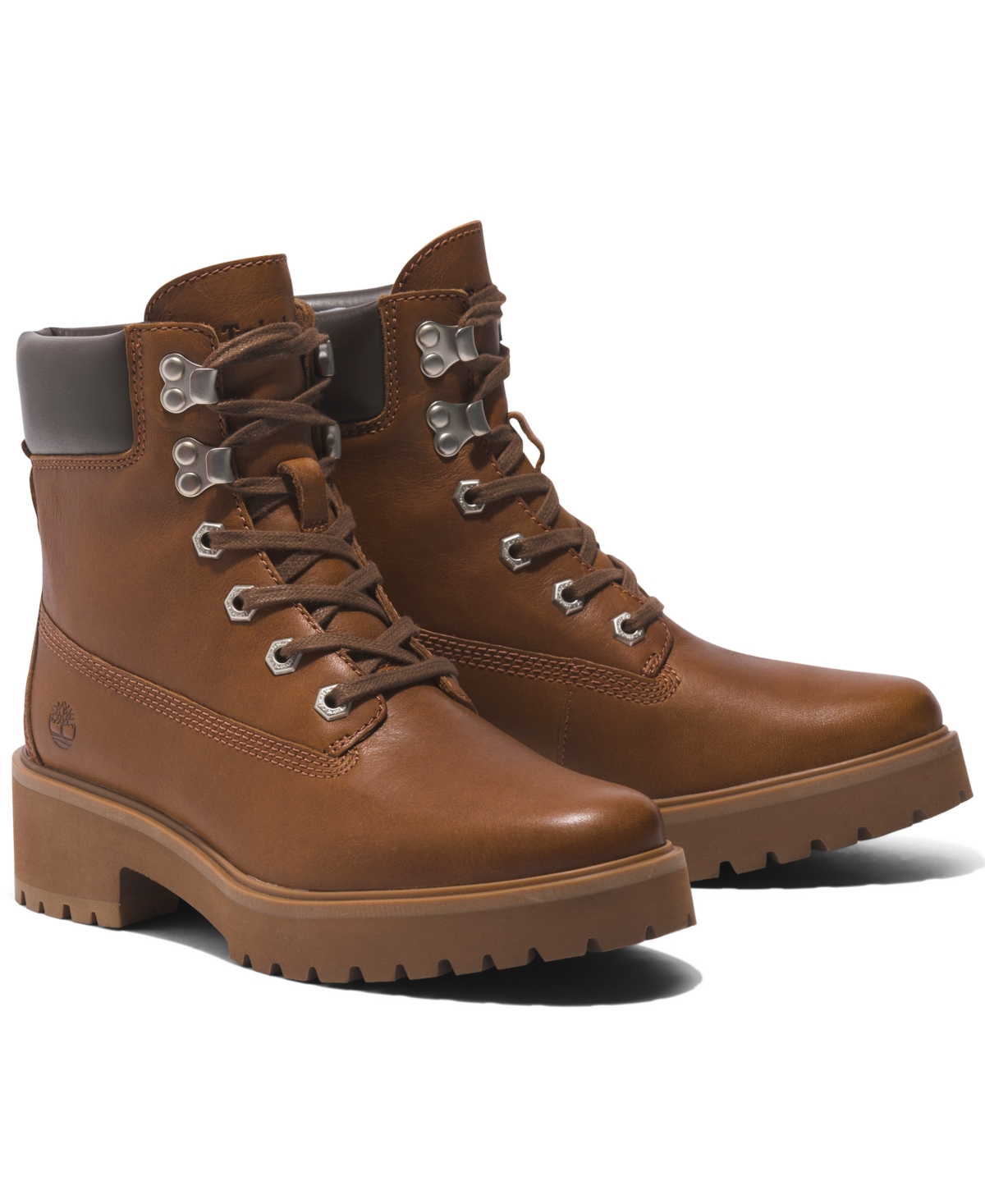 Timberland Women s Carnaby Cool 6 Inch Hiking Boots From Finish Line In Saddle ModeSens