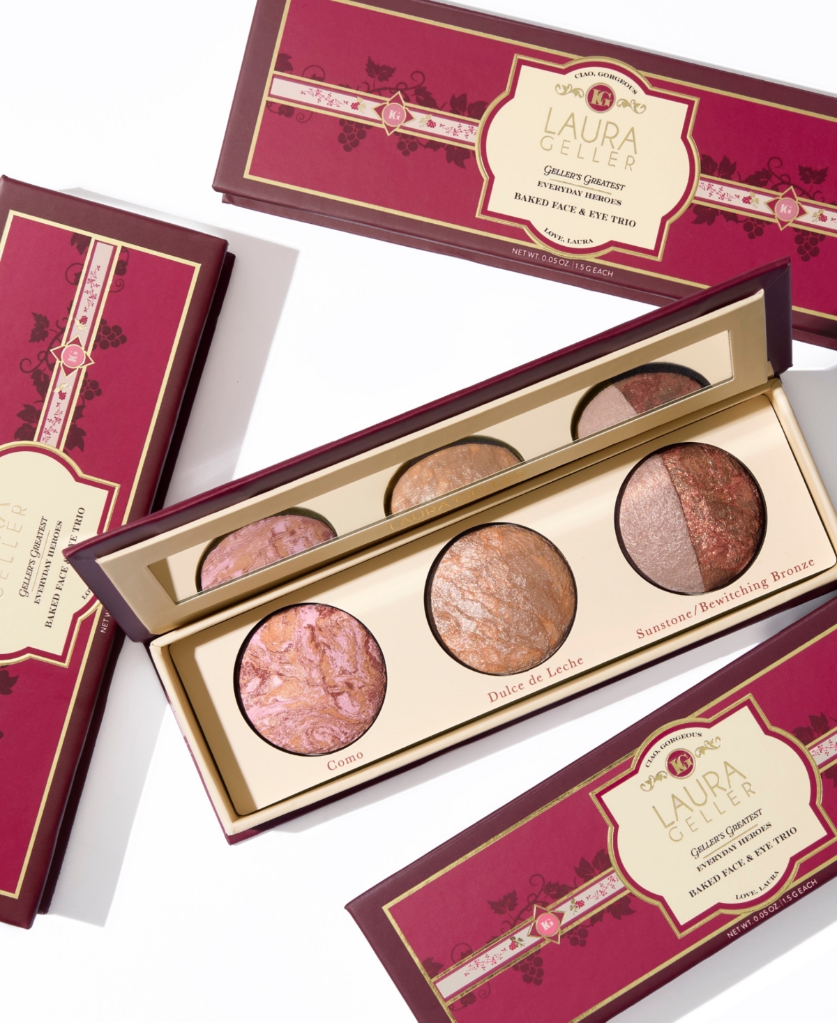 Geller's Greatest Everyday Heroes Baked Face & Eye Trio