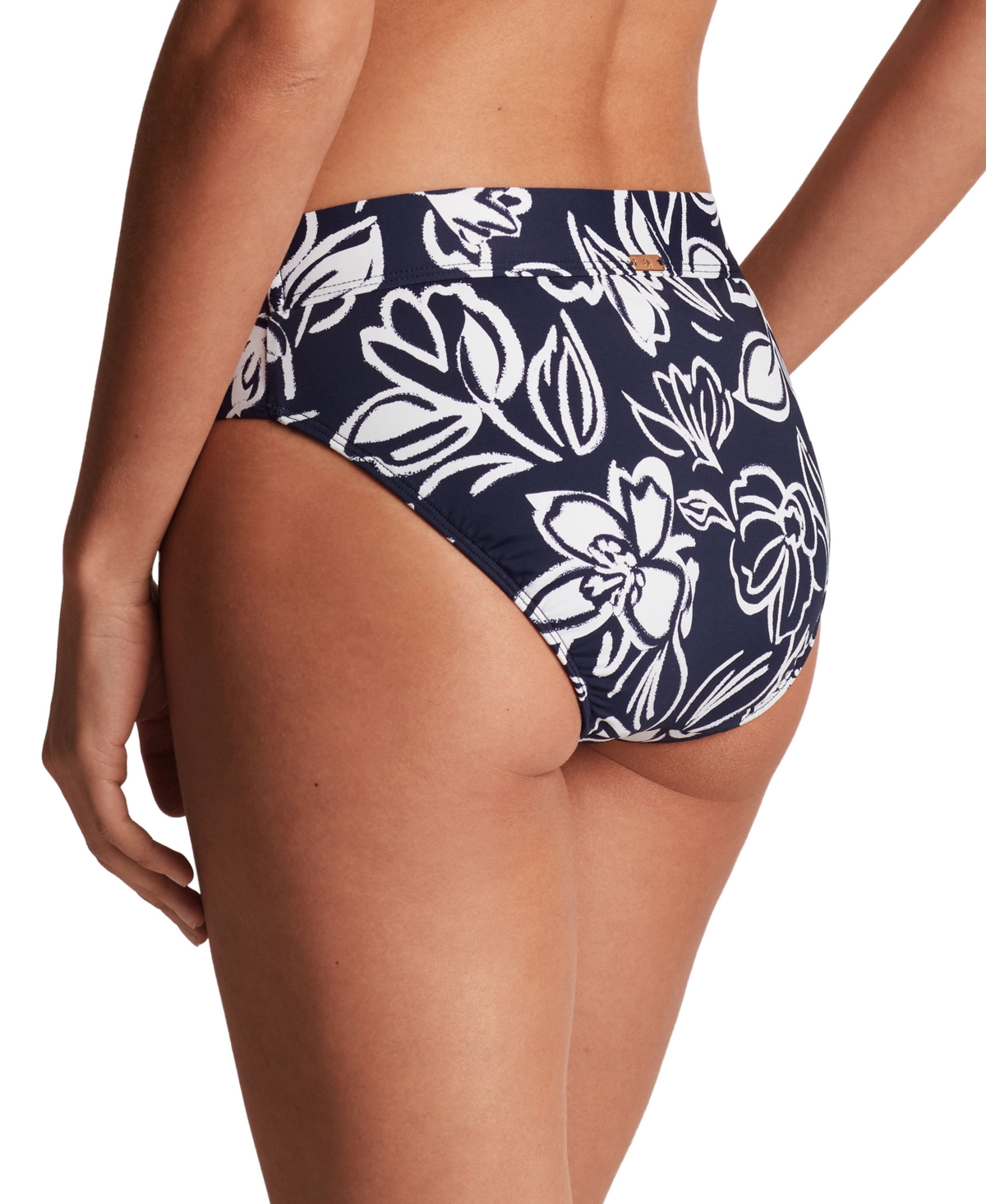 RALPH LAUREN WOMEN'S CLASSIC BAND FLORAL-PRINT HIPSTER BIKINI BOTTOMS 