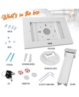 Full Motion Anti-Theft Tablet Bracket, Adjustable and Secure Stand with Lock Mechanism