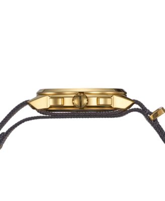 Men's Swiss Chronograph Madrigal Black Striped NATO Strap Watch 42mm