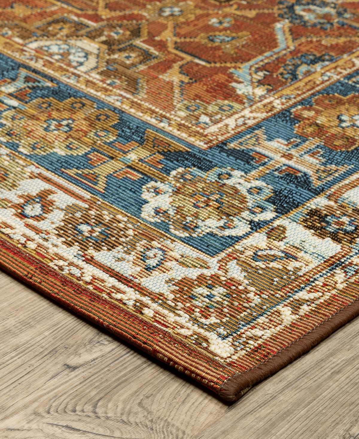 Oriental Weavers Naples 1204x 5'3"x7'6" Area Rug In Rust