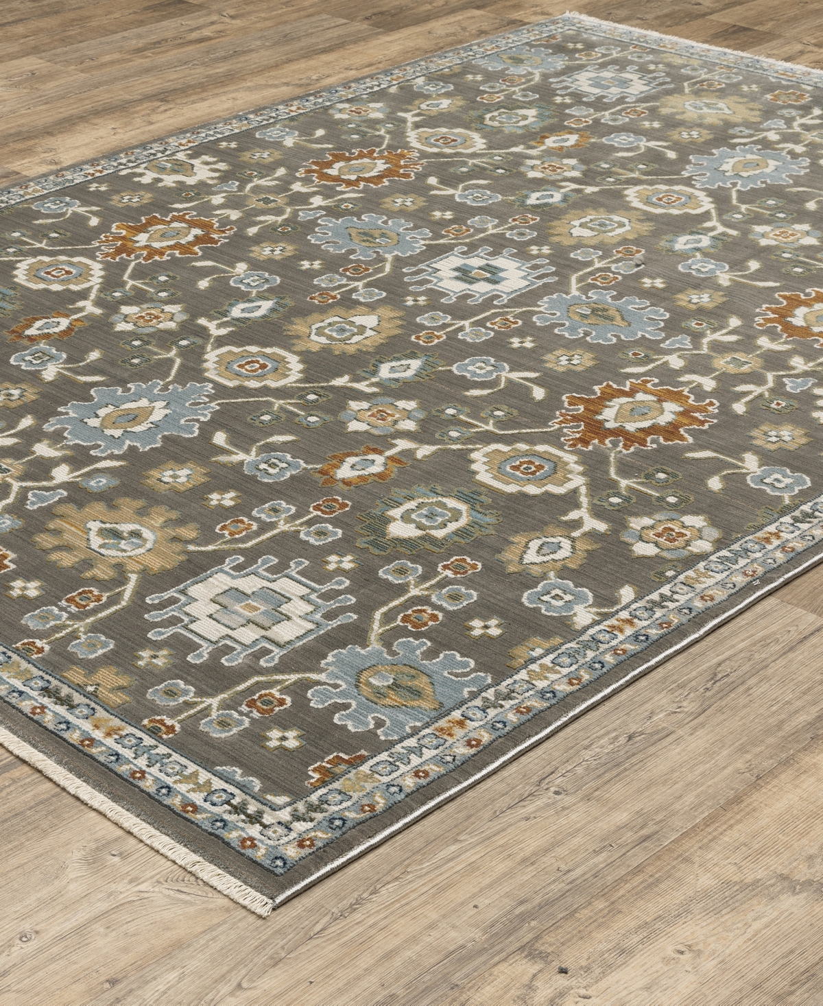 Oriental Weavers Keira Kei01 5'3"x7'6" Area Rug In Gray