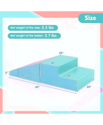 Step and Slide Climber for Infants and Toddlers Baby Soft Foam Structure Blocks